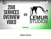 Tablet Screenshot of lemurstudios.com
